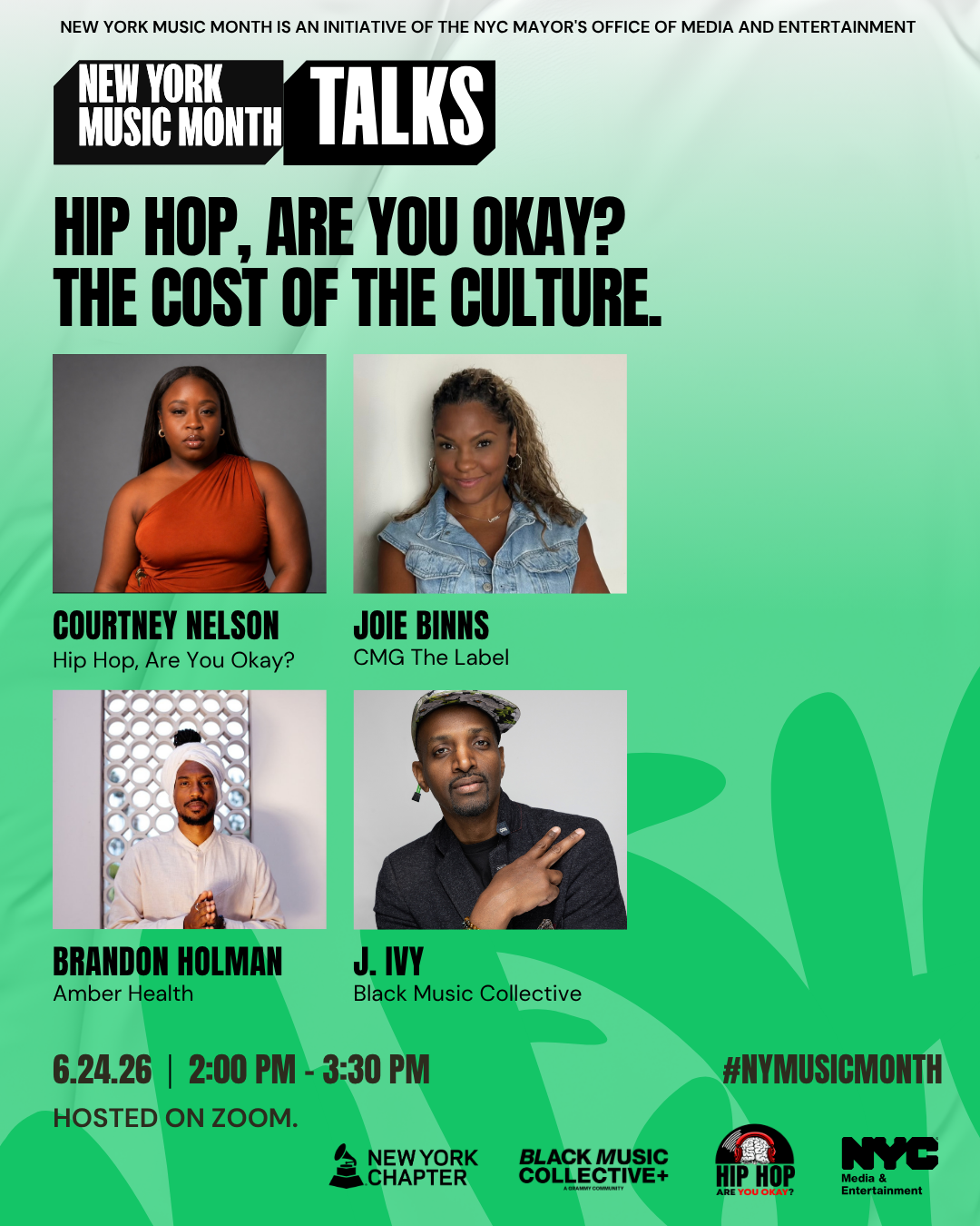 Panel — Snaps NYC, Joie Binns, Brandon Holman, J. Ivy